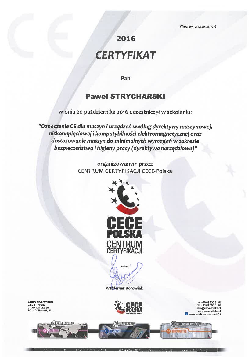 Certyfikacja CE
