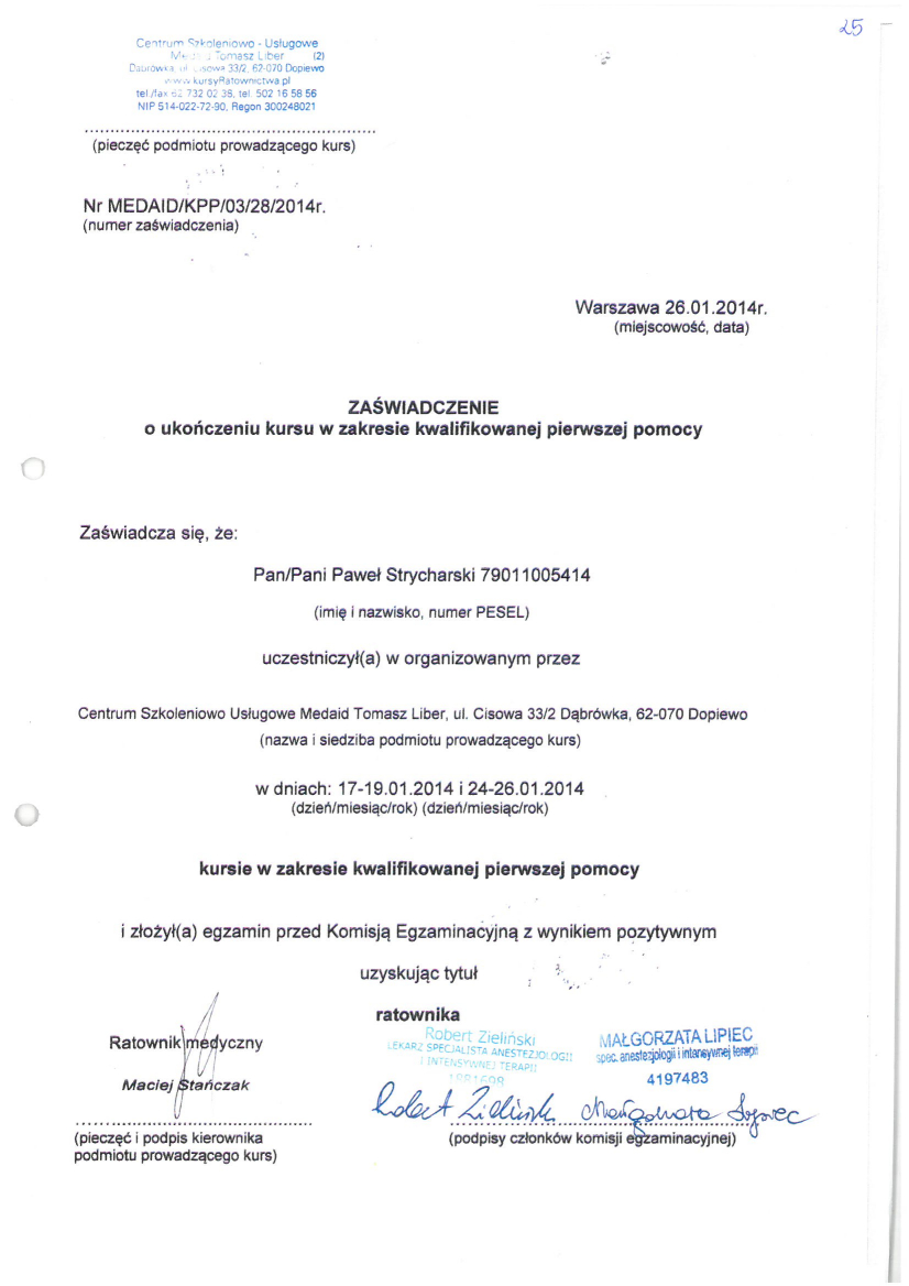 Kwalifikowana Pierwsza Pomoc (KPP)